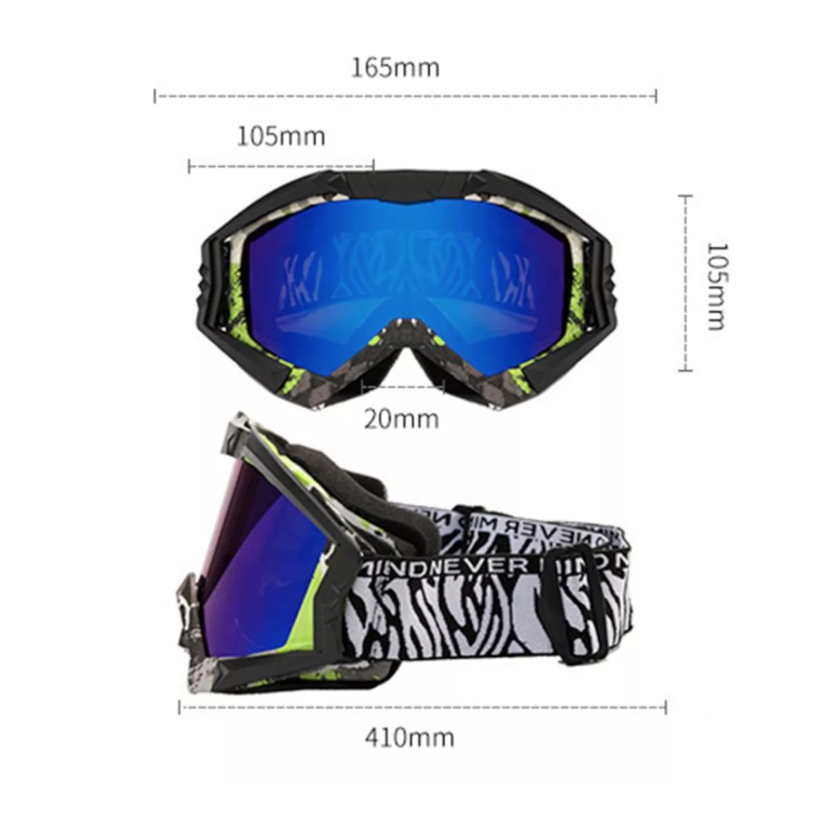 GENERICO - Antiparra Gafas Ski Snowboard Proteccion Nieve Frio