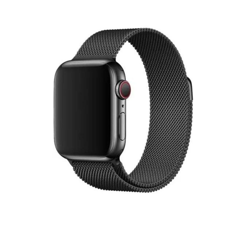 GENERICO - Correa para Apple Watch Metalica Negro 42  44  45 mm
