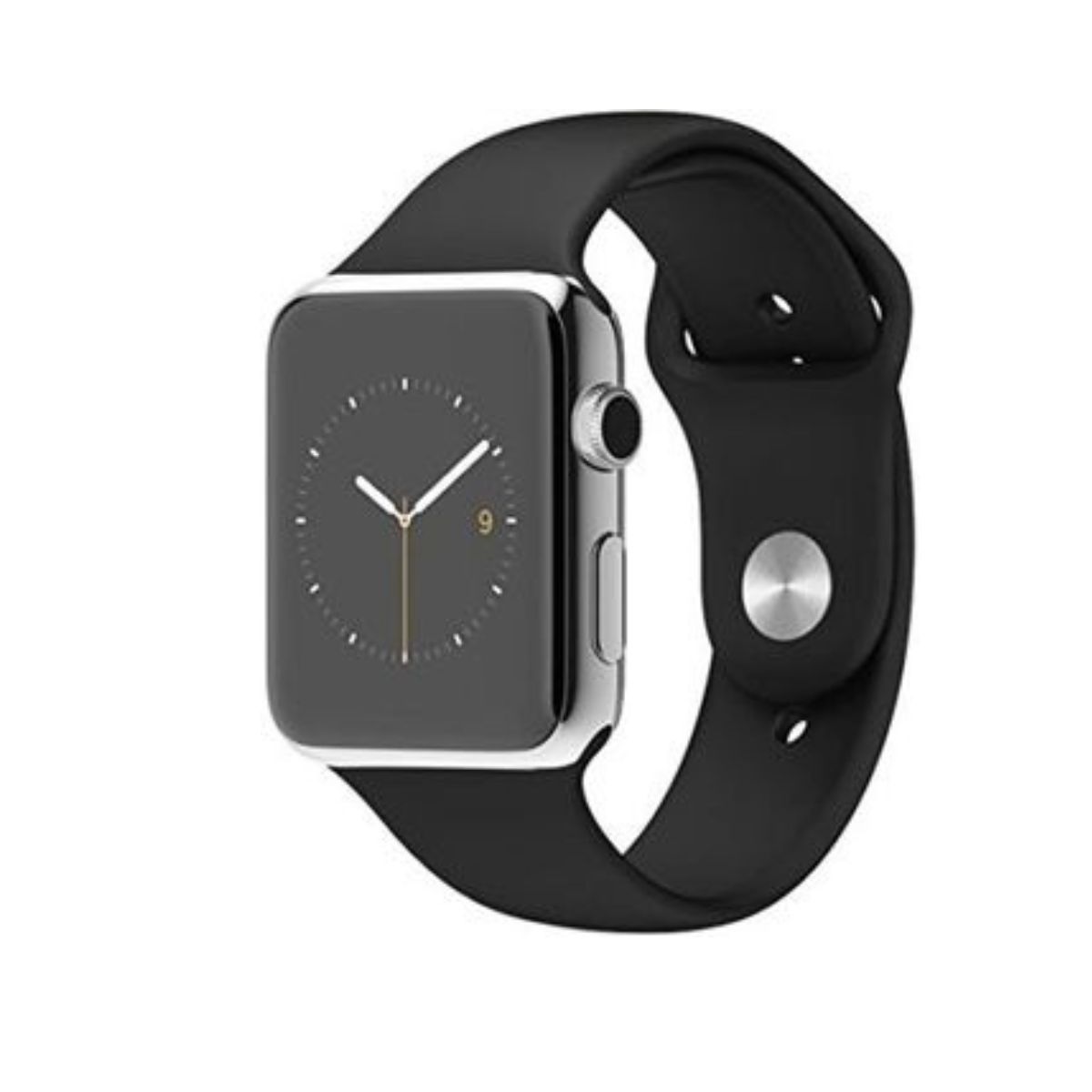 GENERICO - Correa para Apple Watch Silicona Lisa Negra 38  40 mm