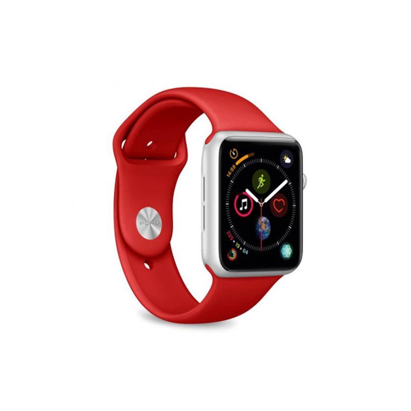 GENERICO - Correa para Apple Watch Silicona Lisa Rojo 38  40  45 mm