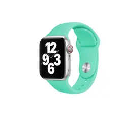 GENERICO - Correa para Apple Watch Silicona Lisa Turquesa 42 44 mm