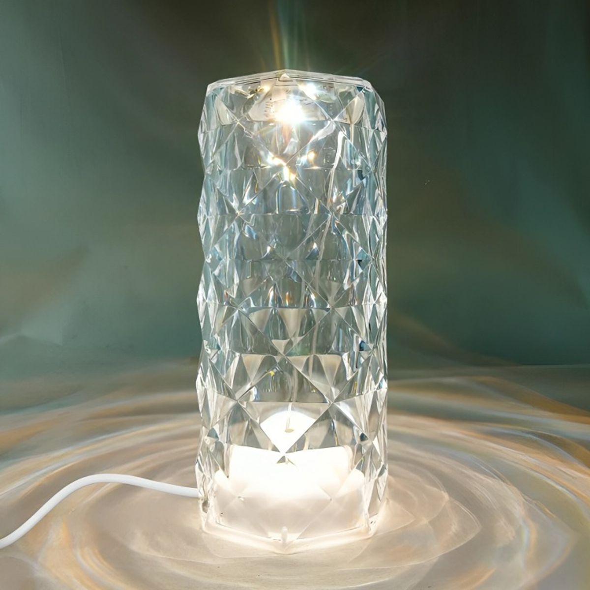 OEM - Luz de Acrílico Rosa Diamante Táctil