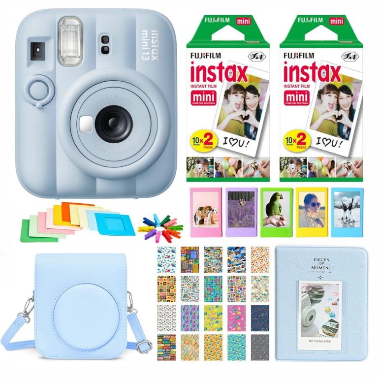 SET COMPLETO CAMARA INSTAX MINI 13 +40 PELICULAS +ACCESORIOS