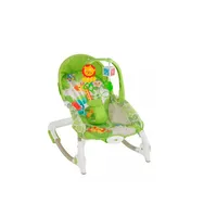 Silla Nido Mecedora Con Vibracion Jirafa Bebes verde