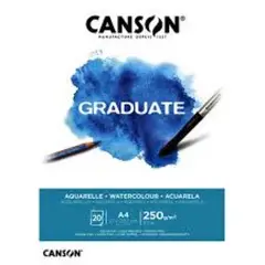 CANSON - Pad Acuarela Graduate A4