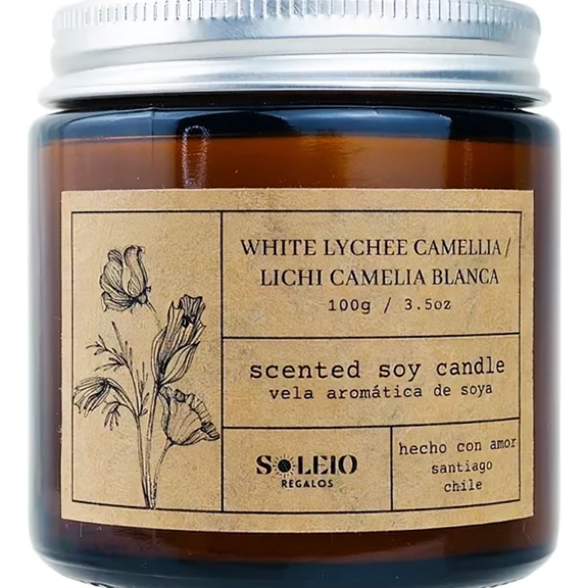 OEM - Vela Soy Lichi Camelia Blanca