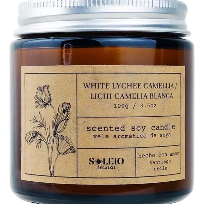 OEM - Vela Soy Lichi Camelia Blanca