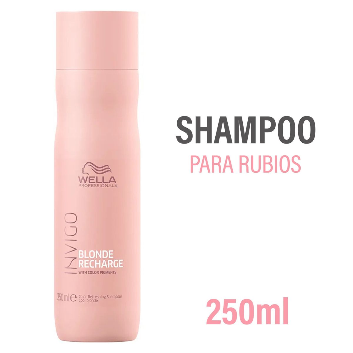 WELLA - Shampoo Invigo Blond Recharge Wella 250 Ml Especial Para Rubios.