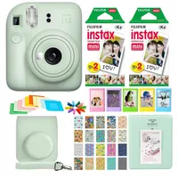 SET COMPLETO CÁMARA INSTAX MINI 12 +40 PELÍCULAS +ACCESORIOS