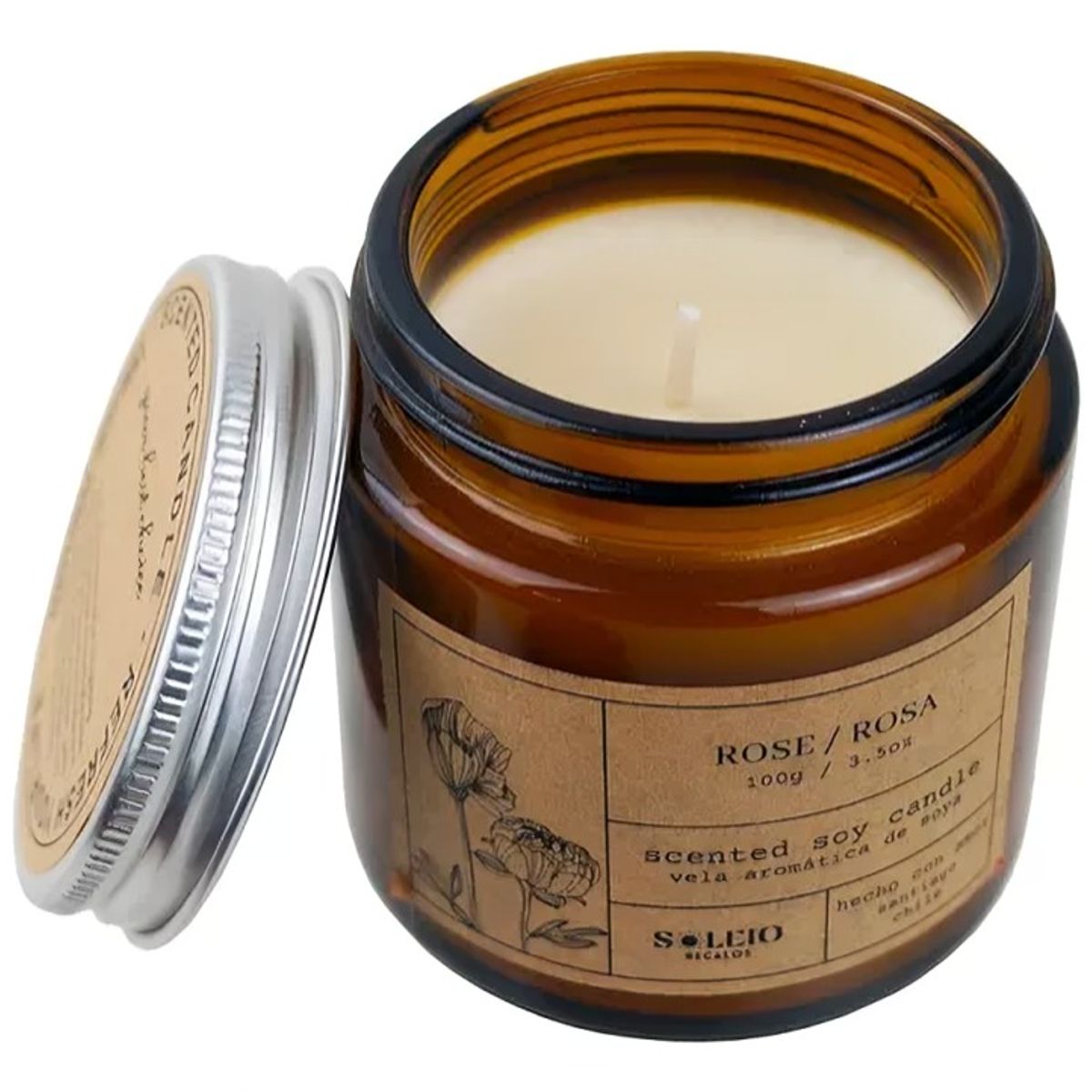 OEM - Vela Aromática Soya  Rosa