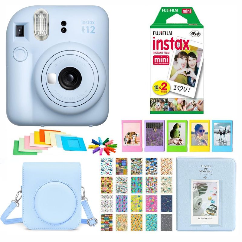 FUJIFILM - SET COMPLETO CÁMARA FUJIFILM INSTAX MINI 12 +20 PELÍCULAS +ACCESORIOS