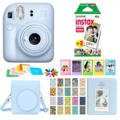 FUJIFILM - SET COMPLETO CÁMARA INSTAX MINI 12 +20 PELÍCULAS +ACCESORIOS