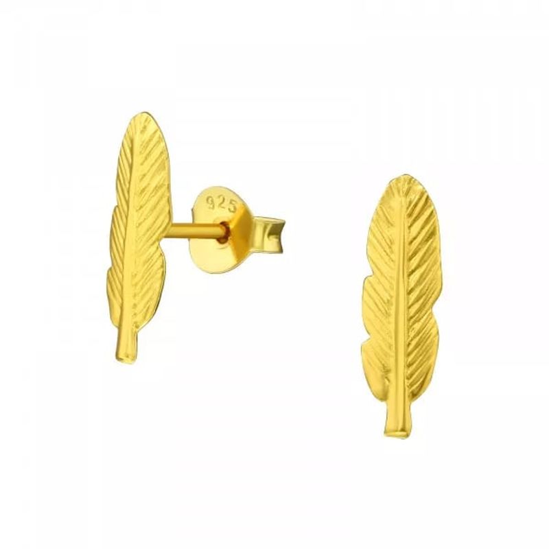GOIA - Aros para Mujer Pluma Gold