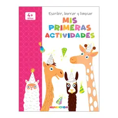 MUNDICROM - Libro Mis Primeras Actividades Escribe Borra Y Limpia -