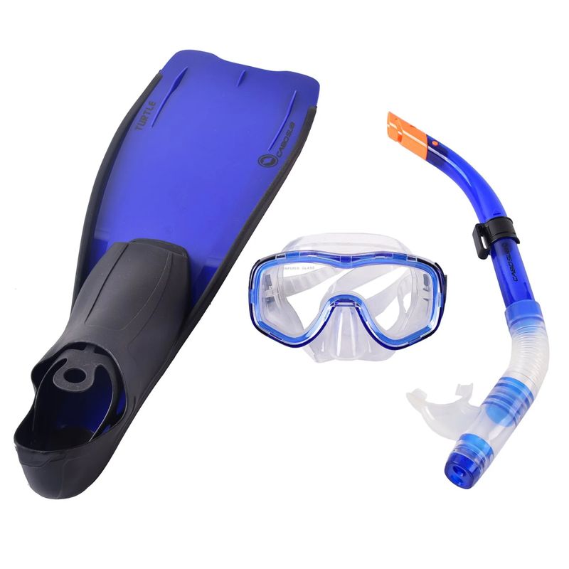 CABOSUB - Set Dolphin Silicona Azul - Talla L 42 - 43
