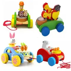 TOLIPA - Juguete De Arrastre Para Bebe Carrito De Arrastre