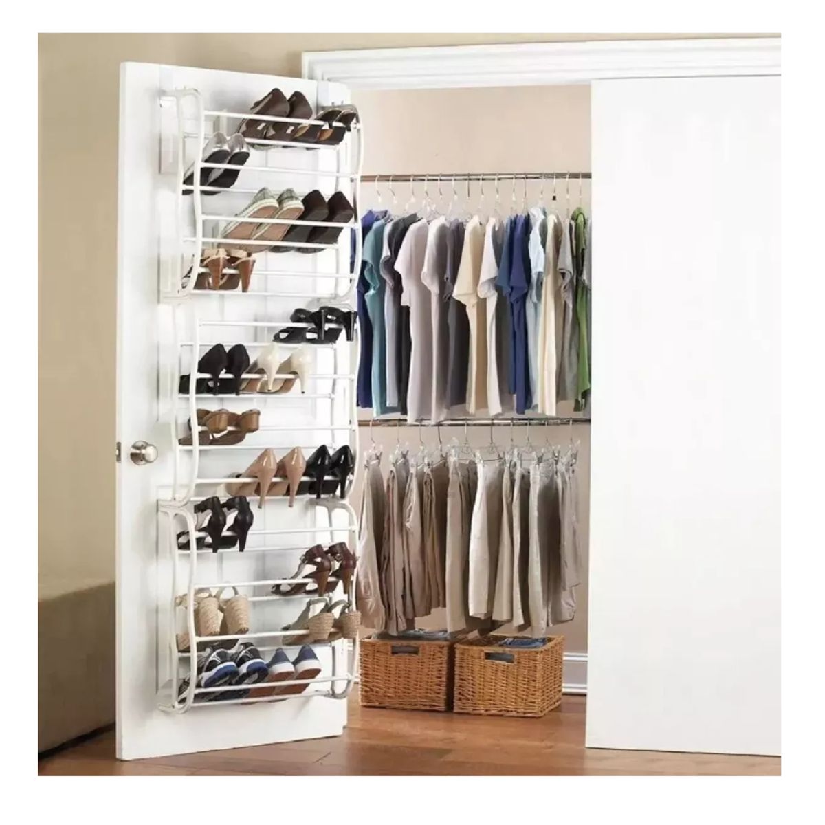 GENERICO - Zapatero Colgante Organizador Porta Zapatos 36pares Puerta