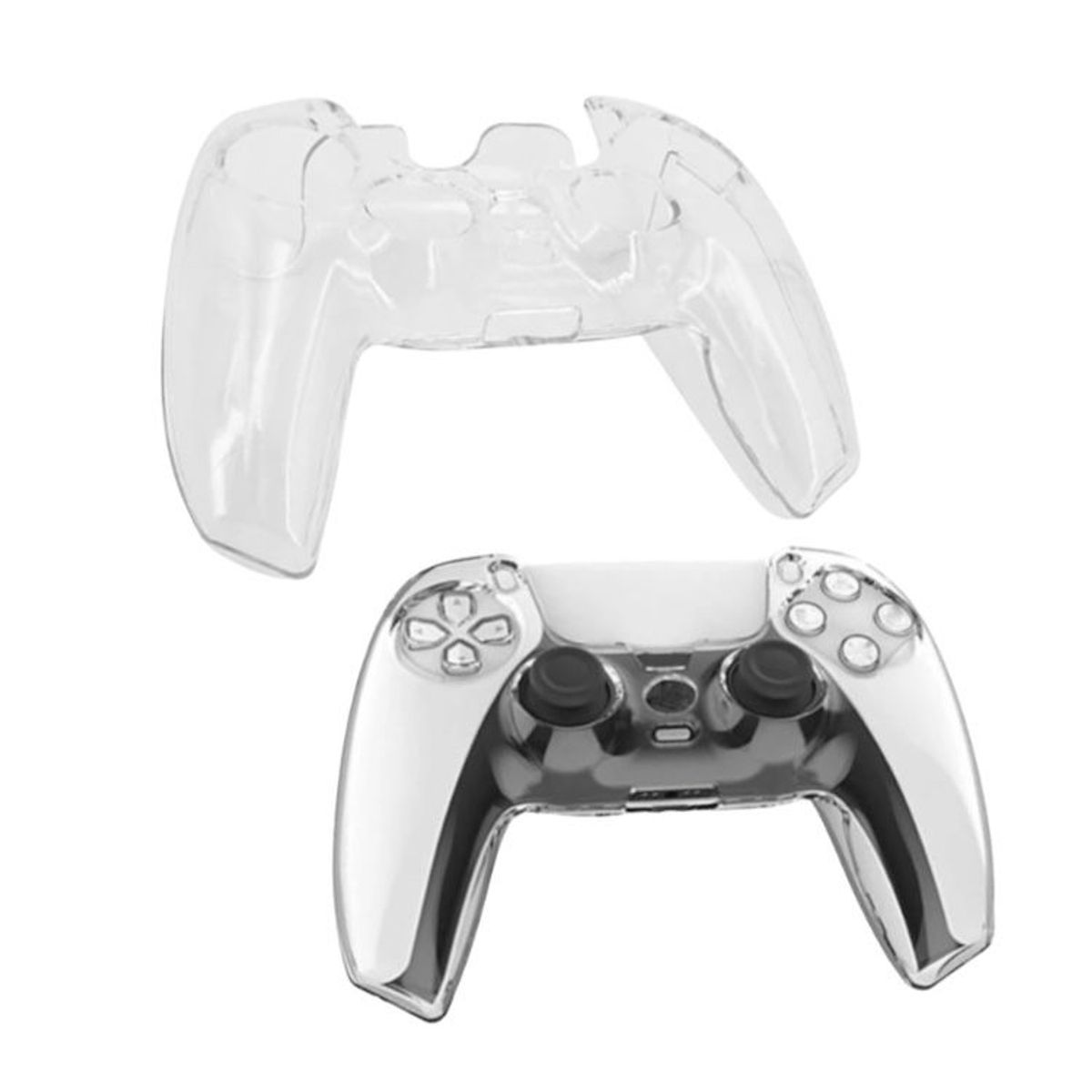 GENERICO - Funda Protector para Mando PS5 Joystick PS5 Transparente Acrilica