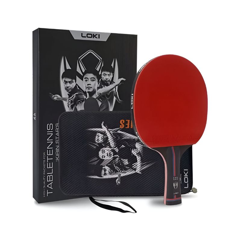 CRUSEC - Paleta De Ping Pong 6 Estrellas Pro Carbon Performance