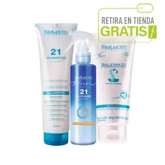 SALERM - 21 Kit Shampoo + Bi-fase + Crema 200 ML.