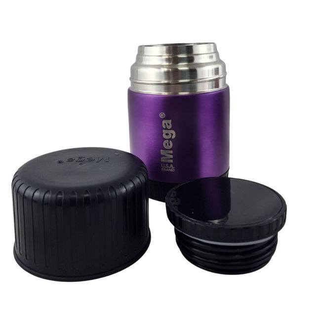 MEGA - Termo Mega Magnum 500mL Comidas Metalico Acero Inoxidable Morado