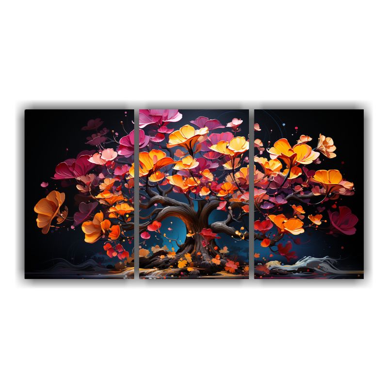 GENERICO - Cuadros De Tela Con Combinación De árbol Bonsái De Ginkgo 240x120cm