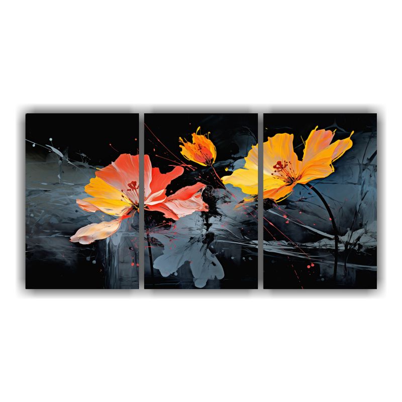 GENERICO - Pinturas Decorativas Estilo Neonoir Con Finas Líneas Y Colo 240x120cm