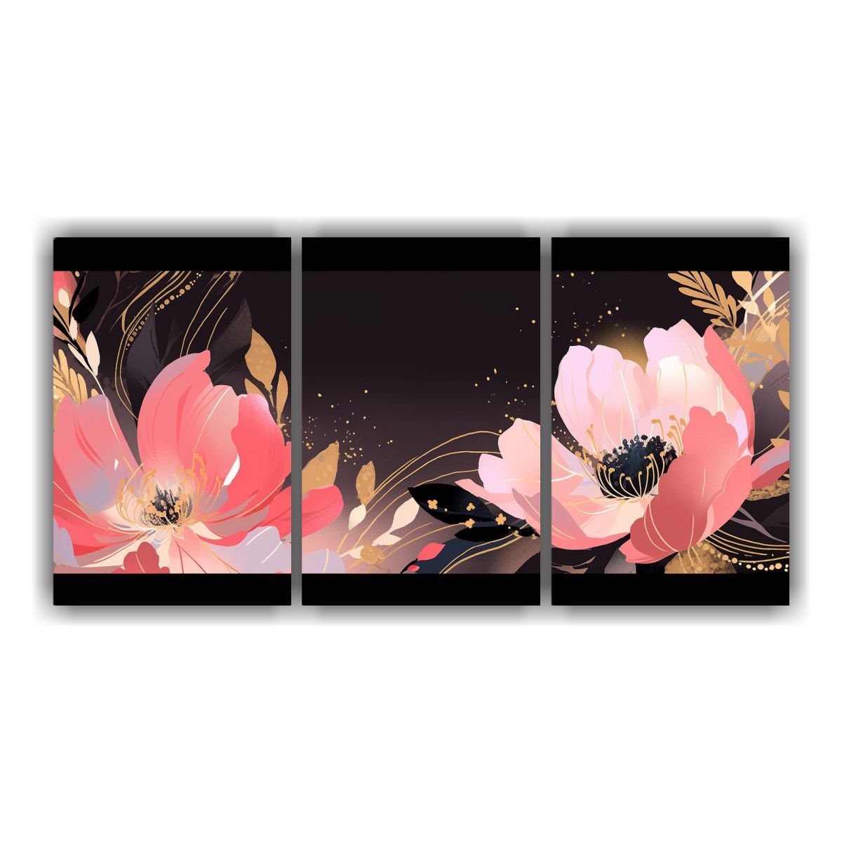 GENERICO - Composiciones Creativas Equilibrio Gold Y Rosa En Ambiente N 240x120cm