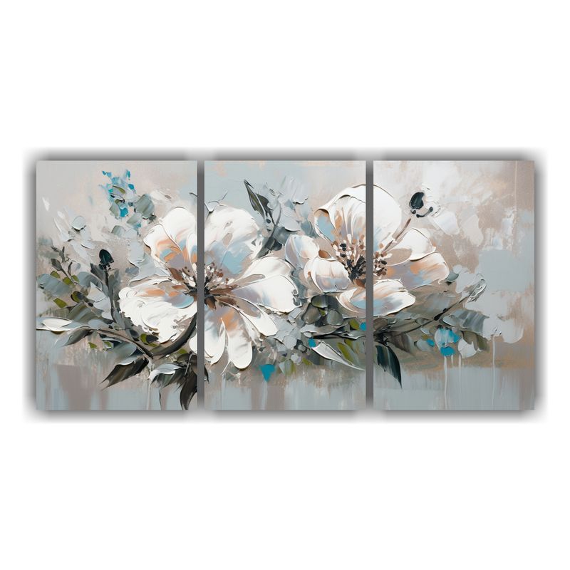 GENERICO - Cuadro De Flores En Colores Vibrantes En Estilo Vanguardista 150x75cm