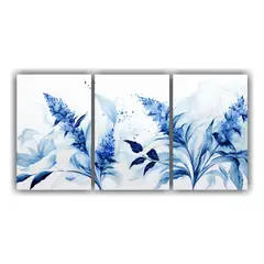 GENERICO - Set De 3 Cuadros Inspirador Para Sala: Granos De Amaranto En 240x120cm