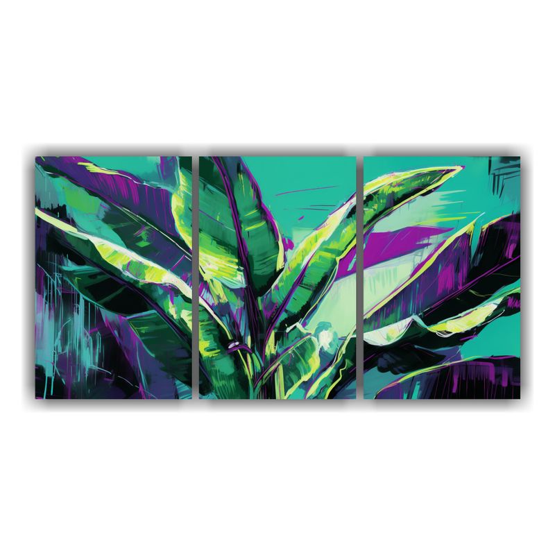 GENERICO - Cuadros De Decoración Con Tema De árbol De Plátano En Col 240x120cm