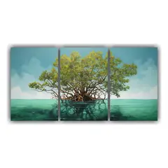 GENERICO - Cuadros Decoración Gama De Colores De Manglar 240x120cm