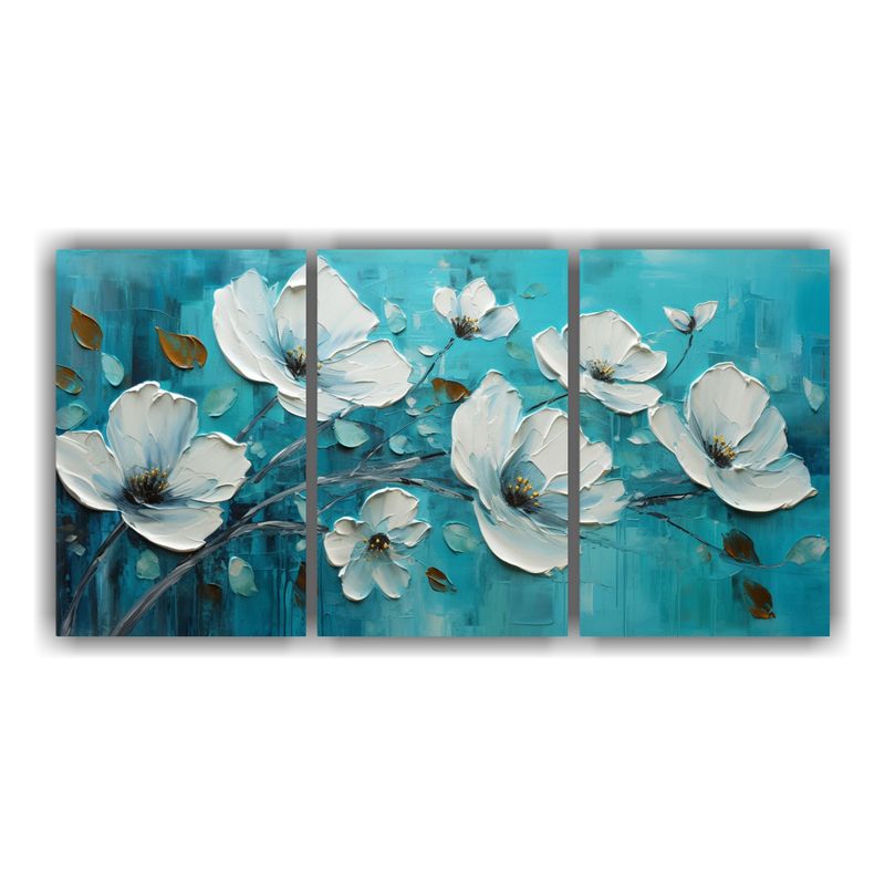 GENERICO - Pintura De Flores En Lienzo En El Estilo De Tema Profundidad 240x120cm