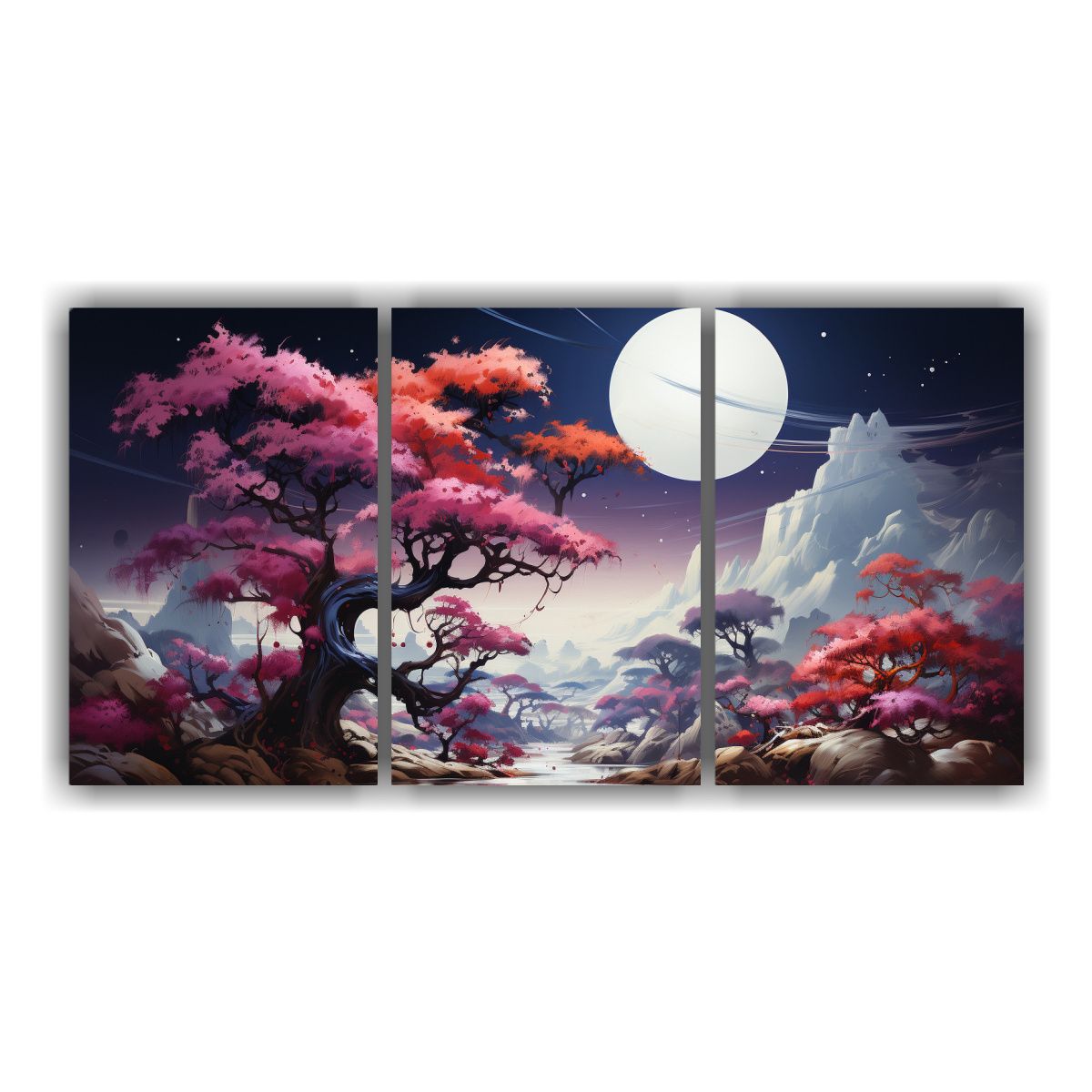 GENERICO - Cuadros Fotografía De Árbol De Junípero En Colores Blanco 240x120cm