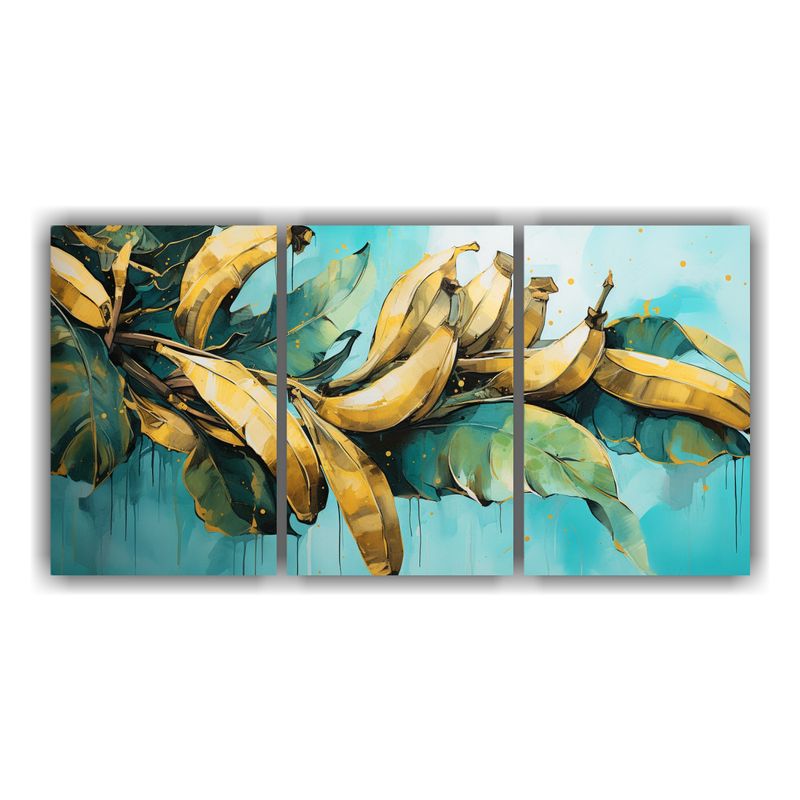 GENERICO - Pintura Abstracta De Una Hermosa Palmera Bananera En Colores 240x120cm