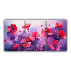 GENERICO - Pinturas Decorativas Exclusivas En Colores Morados Y Rojos C 240x120cm