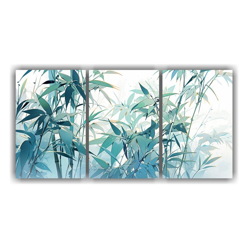 GENERICO - Pinturas Decorativas De Bambú En Colores Acuarela Con Atmó 240x120cm