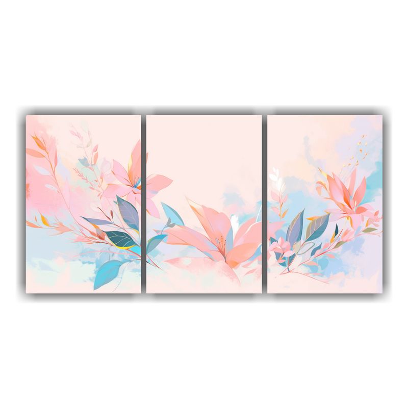 GENERICO - Cuadros Decorativos Elegantes Estilo Medio En Colores Pastel 240x120cm
