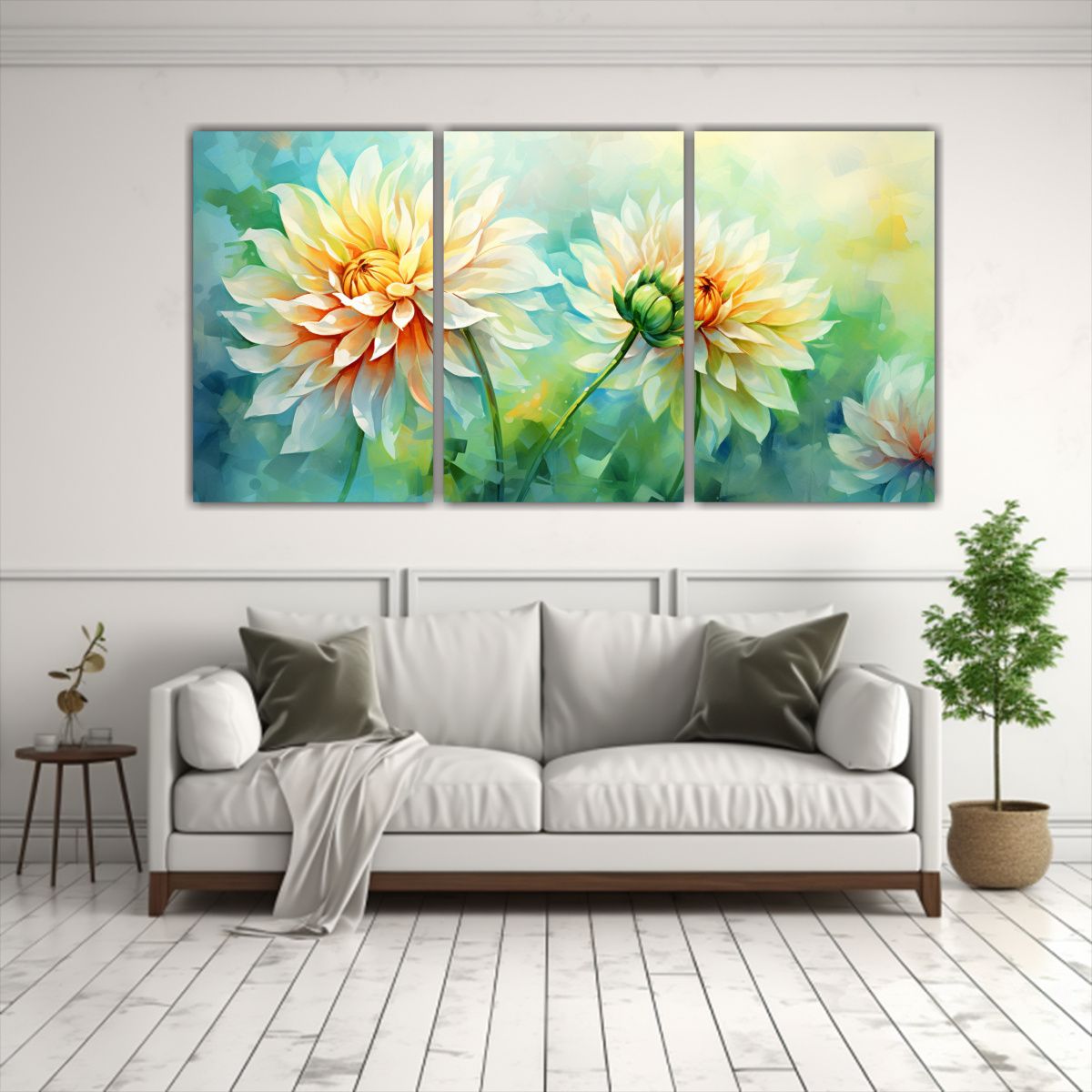 GENERICO - Cuadro Abstracto De Composición De Adornos De Flores De Dal 240x120cm