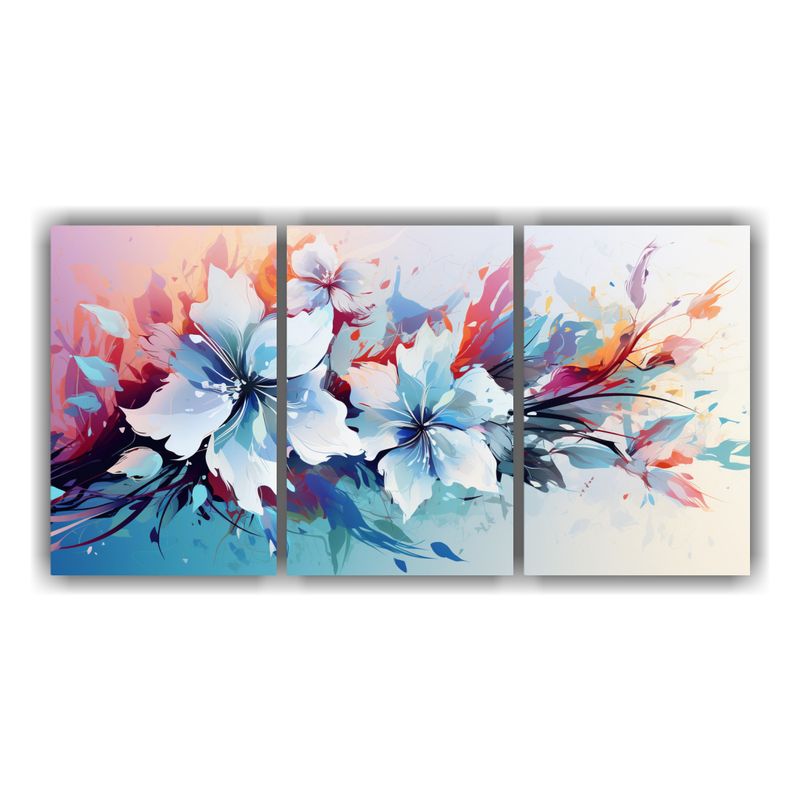 GENERICO - Pinturas Decorativas De Tres Artes: Impacto Visual Blanco Y  240x120cm
