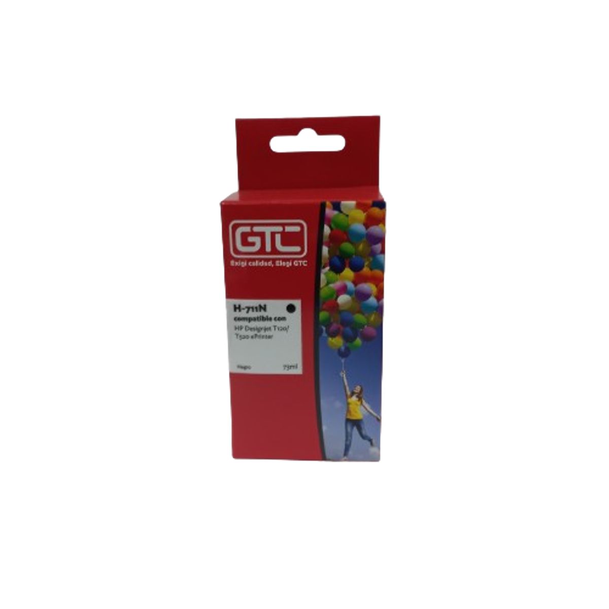 GENERICO - Tinta compatible con HP 711 Negro 73ml HP711 N