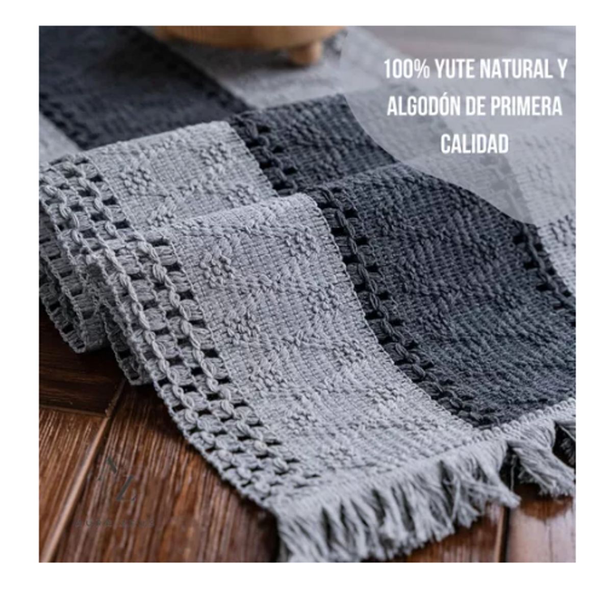 GENERICO - Camino De Mesa Algodon Yute Casa Mantel De Centro 180 X 30