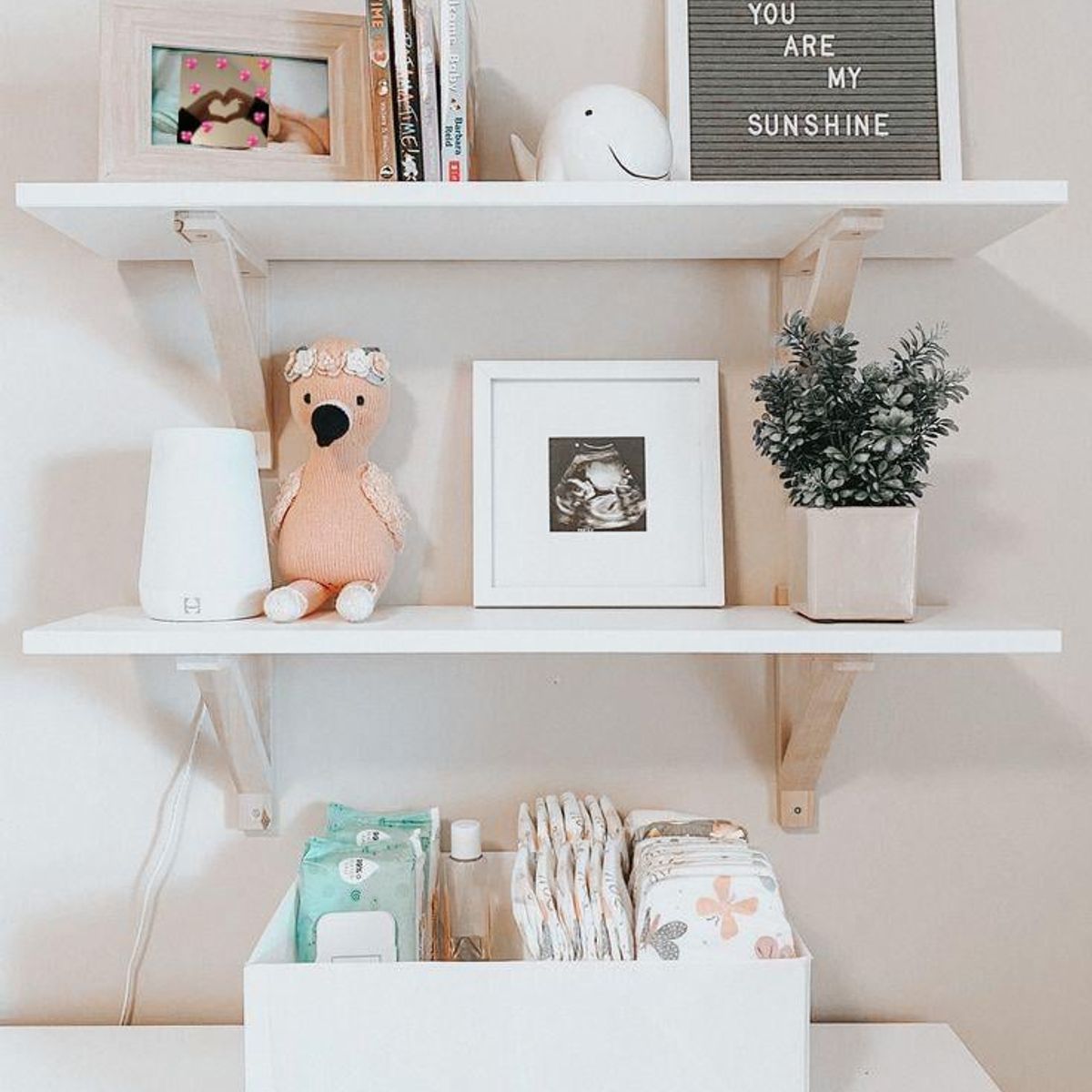 GENERICO - Par De Repisas Flotantes Nordicas 50cm