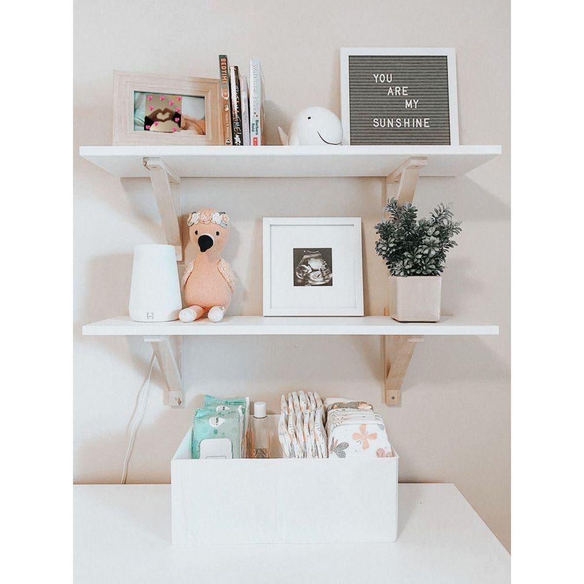 GENERICO - Par De Repisas Flotantes Nordicas 50cm