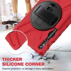 GENERICO - Funda Antigolpes Para Samsung Galaxy Tab S9 Fe Rojo