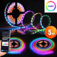 D MOTICA - Cinta Led Wifi Inteligente 5mt Siliconada - Mas Colores RGB-IC