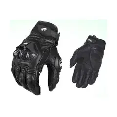 GENERICO - Guantes de cuero para motos con Protección y Touch M