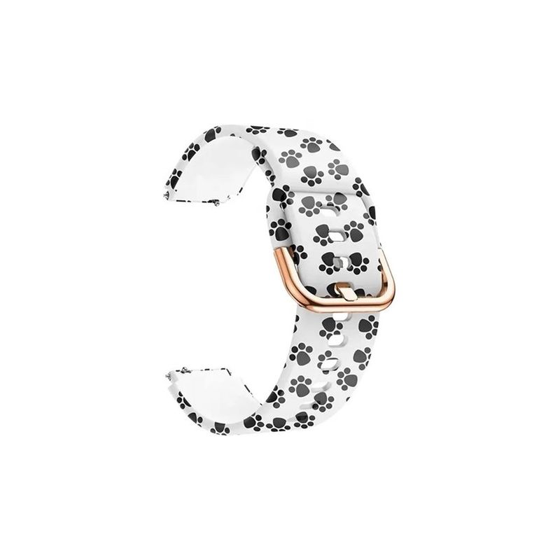 GENERICO - Correa Compatible Samsung Watch Active 1 & 2 Huellas 20mm