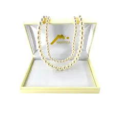 MALLORCA - Collar Doble de Perlas de Enchapado en Oro 48 cm