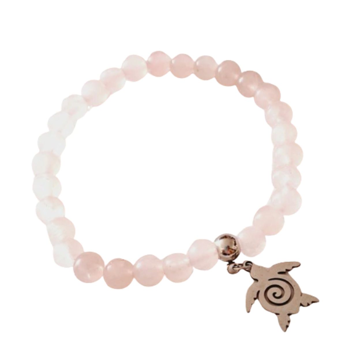 GENERICO - Pulsera de piedra cuarzo rosa